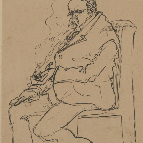 image for: Eugeni d&#039;Ors - Usetzliche fumant - Cap a 1910