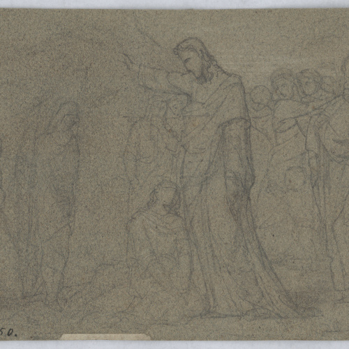 image for: Francesc Torras - La dona adúltera - Cap a 1860-1876