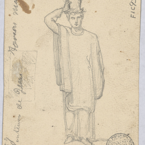 image for: Francesc Torras - Enterrament de Jesús (anvers) / Figura al·legòrica (revers) - Cap a 1868 [1]