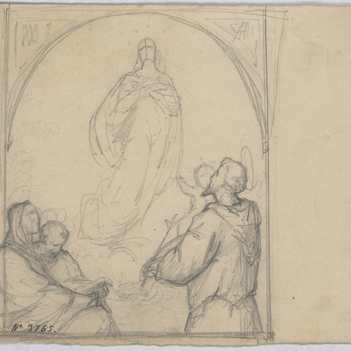 image for: Francesc Torras - Sant Antoni de Pàdua davant la Mare de Déu - Cap a 1864