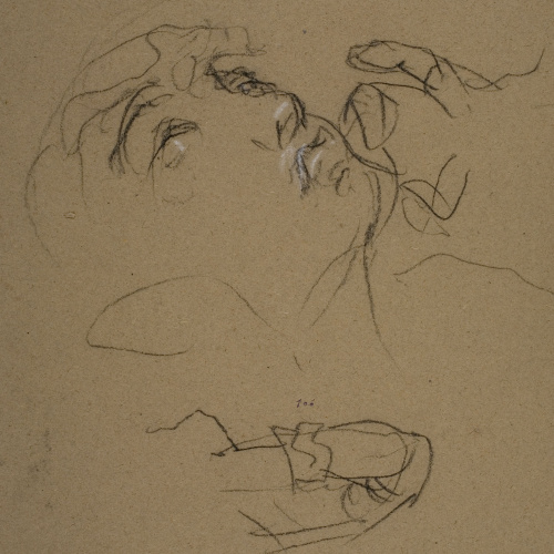 image for: Ramon Martí i Alsina - Estudi de cap de dona per al quadre «La Companyia de Santa Bàrbara» - Cap a 1891