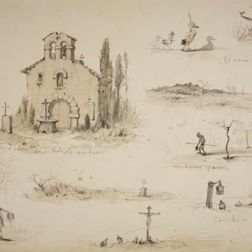 image for: Modest Urgell - El toque de oración en estado de embrión - Cap a 1876