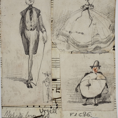 image for: Modest Urgell - Graziella (anvers) / Apunts diversos (revers) - Cap a 1861-1888 [1]