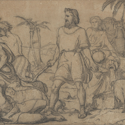 image for: Francesc Torras - Moisès a Elim, endolcint les aigües amb un bastó - Cap a 1860-1870