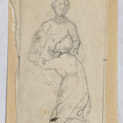 image for: Francesc Torras - Aparició de la Mare de Déu a sant Gaietà - Cap a 1859