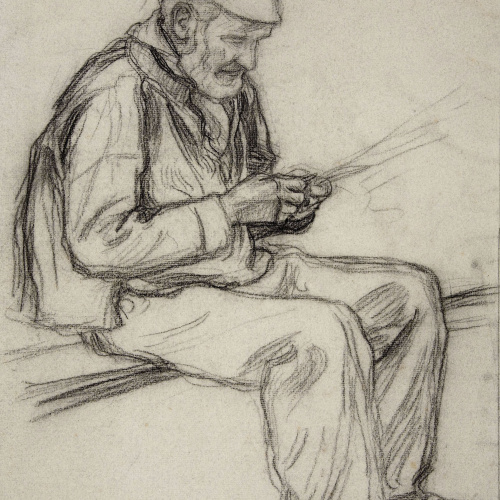 image for: Dionís Baixeras - Llop de mar assegut - 1881-1891