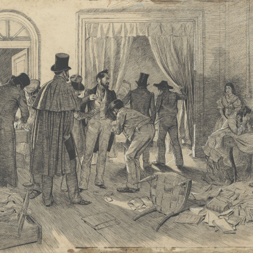 image for: Josep Lluís Pellicer - Un escorcoll policíac - 1886