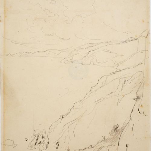 image for: Josep Lluís Pellicer - Vista del cap de Tossa des de Sant Feliu - 1889