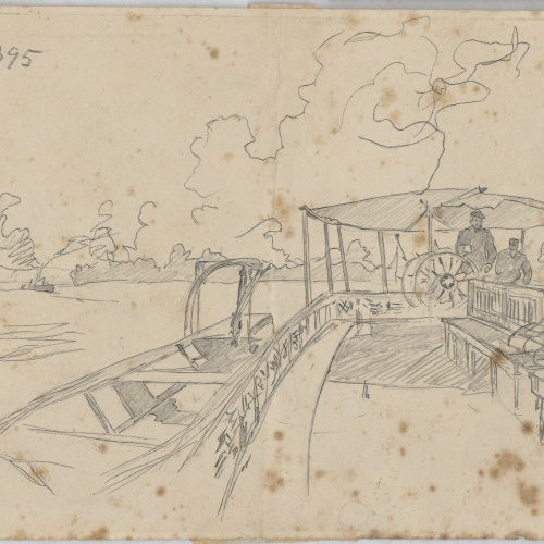 image for: Josep Lluís Pellicer - Coberta d&#039;un vaixell amb passatgers - 1877