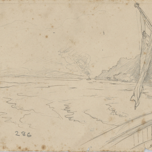 image for: Josep Lluís Pellicer - Vista des d&#039;un vaixell - 1877