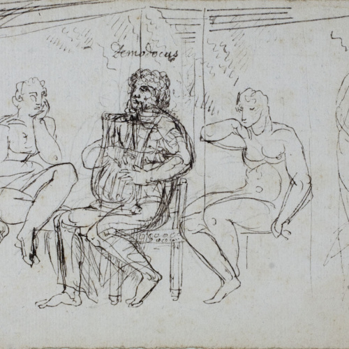 Josep Bernat Flaugier - Estudi d'escenes mitològiques - Cap a 1800-1812 image for: Josep Bernat Flaugier - Estudi d'escenes mitològiques - Cap a 1800-1812