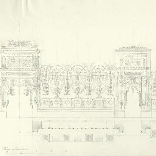 image for: Pau Rigalt - Projecte de decoració del Saló de la Llotja - Cap a 1820-1830