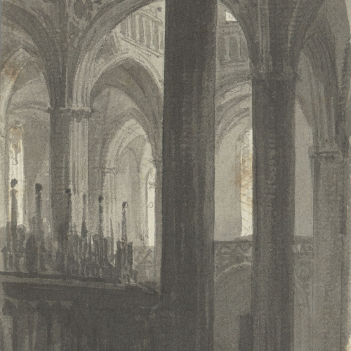 image for: Lluís Rigalt - Interior de la catedral de Barcelona - Cap a 1850-1860