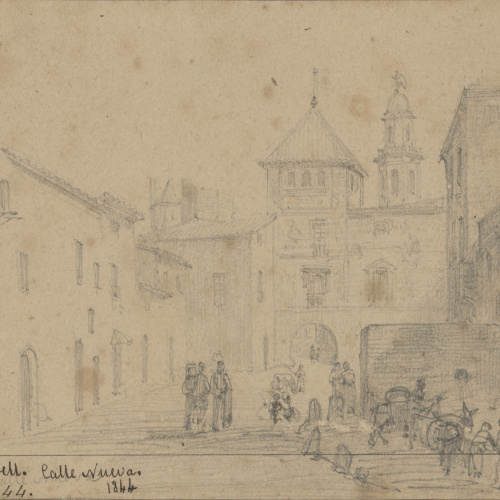 image for: Lluís Rigalt - Vendrell. Calle Nueva - 1844