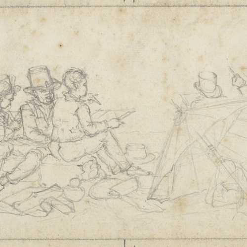 image for: Pau Rigalt - Grup de dibuixants i topògrafs - Cap a 1820-1830