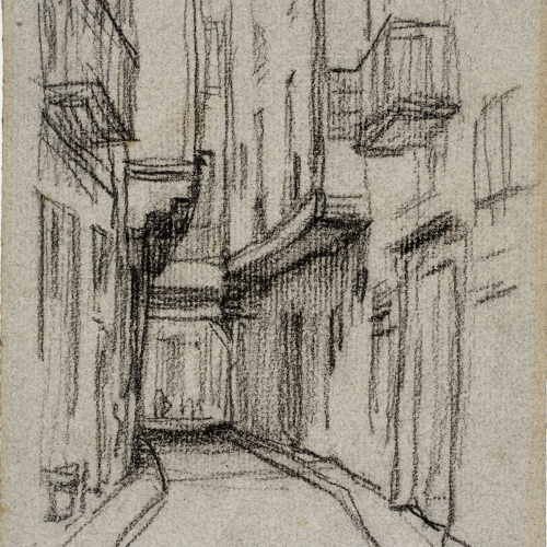 image for: Dionís Baixeras - Carrer Arc sant Francesc - Febrer 1908