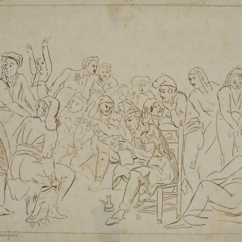 image for: Josep Bernat Flaugier - Llegint les notícies en el cos de guàrdia - Cap a 1809-1812