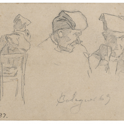 image for: Josep Lluís Pellicer - Apunt de pagesos de Balaguer - 1869