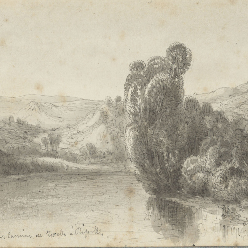 image for: Lluís Rigalt - Ter camino de Torelló a Ripoll - 1851