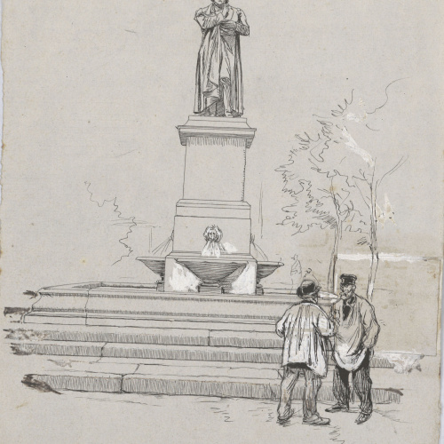 image for: Josep Lluís Pellicer - Monument a Joseph Marie Jacquard, Lió - Cap a 1889