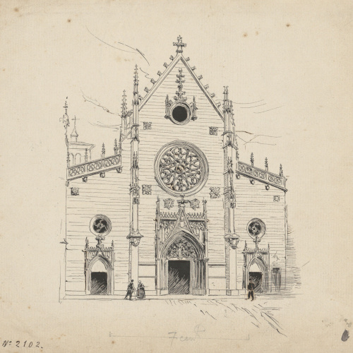 image for: Josep Lluís Pellicer - Església de Sant Bonaventura a Lió - Cap a 1889