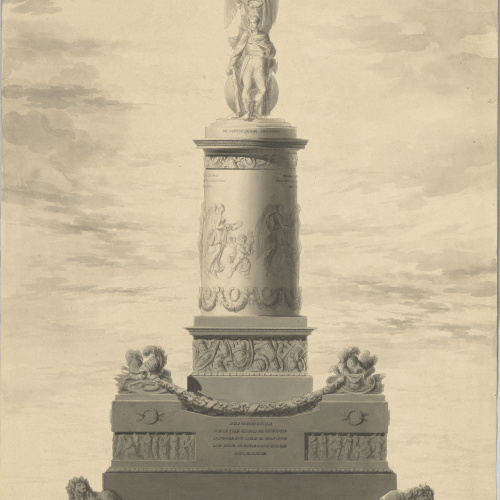 image for: Pau Rigalt - Projecte de monument commemoratiu dedicat a Ferran VIIè - Cap a 1820