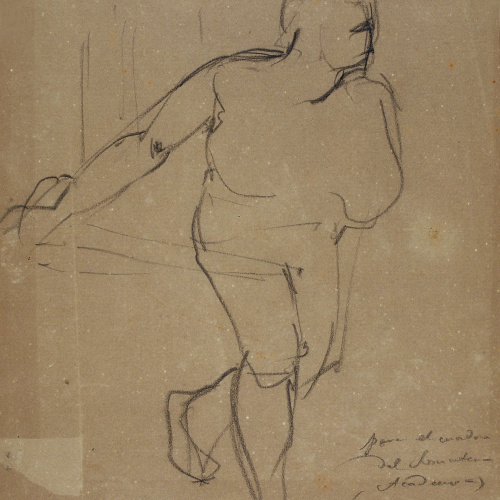 image for: Ramon Martí i Alsina - Estudi per al quadre «El Sometent del Bruc» - Cap a 1866