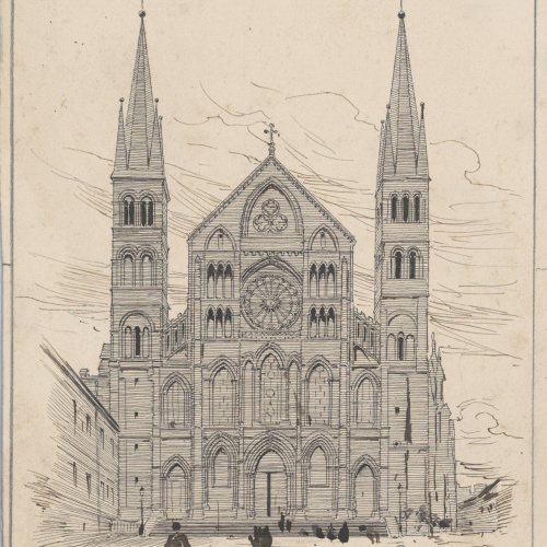 image for: Josep Lluís Pellicer - Basílica de Saint Remi, a Reims - Cap a 1889