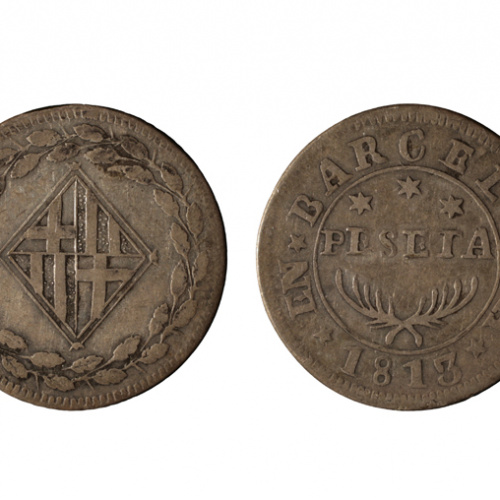 Ocupació francesa - 1 pesseta - 1813 image for: Ocupació francesa - 1 pesseta - 1813