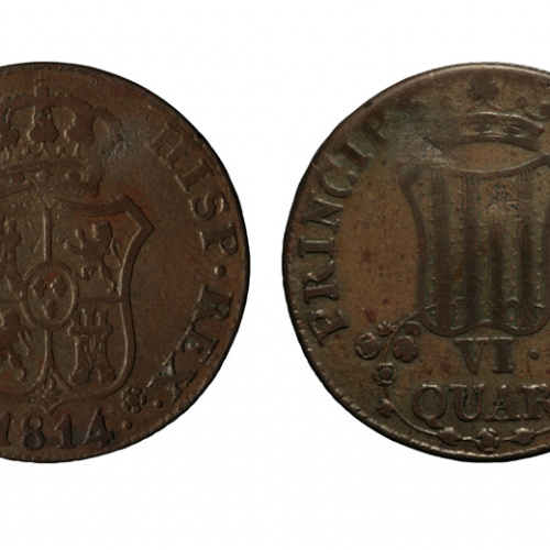 Ferran VII d'Espanya - 6 quartos - 1814 image for: Ferran VII d'Espanya - 6 quartos - 1814