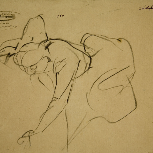 image for: Ramon Martí i Alsina - Estudi de figura femenina per al quadre «La Companyia de Santa Bàrbara» - Cap a 1891