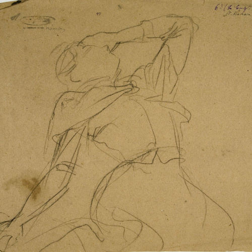 image for: Ramon Martí i Alsina - Estudi per al quadre ««La Companyia de Santa Bàrbara»» - Cap a 1891