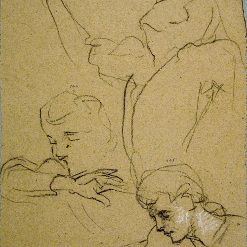 image for: Ramon Martí i Alsina - Estudi per al quadre ««La Companyia de Santa Bàrbara»» - Cap a 1891