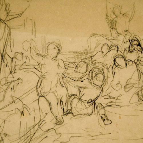 image for: Ramon Martí i Alsina - Estudi per a un quadre «Quixot» - Cap a 1860-1880