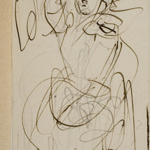 image for: Ramon Martí i Alsina - Estudi de figura femenina - Cap a 1870-1880