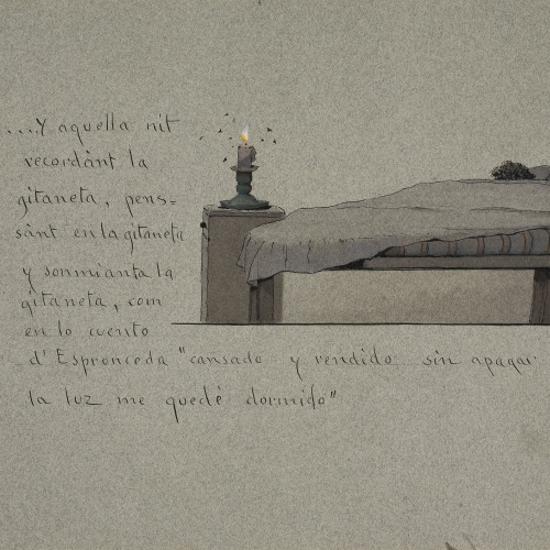 image for: Modest Urgell - ... Y aquella nit recordànt la gitaneta... - Cap a 1918