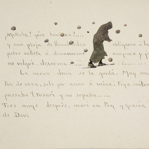 image for: Modest Urgell - ¡Mateula! qu&#039;es bruixa!... (anvers) / Si eix mon ja no&#039;t fál pes... (revers) - Cap a 1918