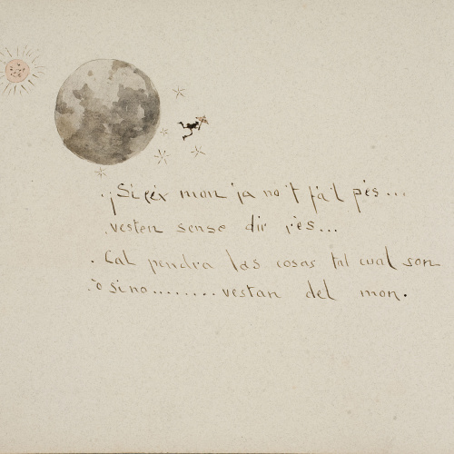 image for: Modest Urgell - ¡Mateula! qu&#039;es bruixa!... (anvers) / Si eix mon ja no&#039;t fál pes... (revers) - Cap a 1918 [1]