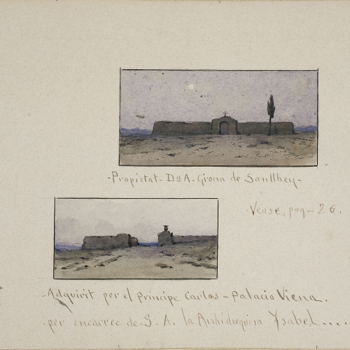 image for: Modest Urgell - Quadres de l&#039;artista (anvers) / El «casero» (revers) - Cap a 1918