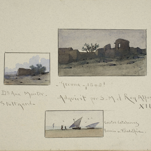 image for: Modest Urgell - Quadres de l&#039;artista (anvers) / El «casero» (revers) - Cap a 1918