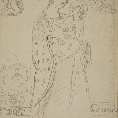 image for: Claudi Lorenzale - Mare de Déu amb el Nen - 1816-1889