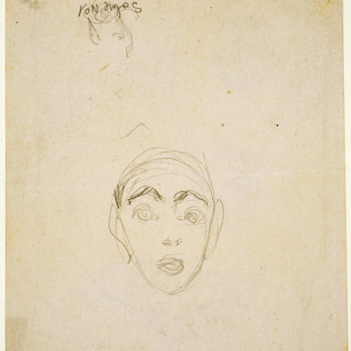 image for: Ismael Smith - Màscares gregues (anvers) / Rostre masculí (revers) - Cap a 1905-1915 [1]