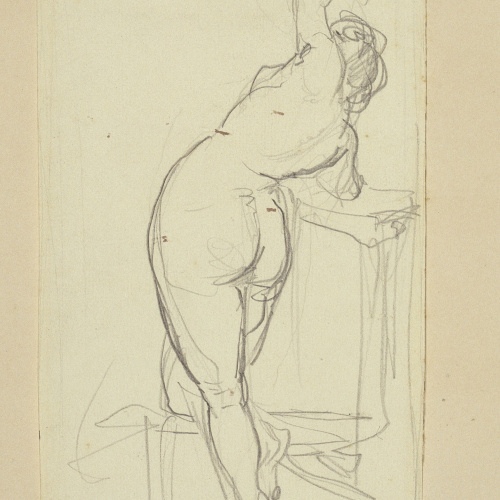 image for: Ramon Martí i Alsina - Nu femení - Cap a 1860-1865