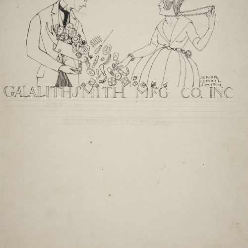 image for: Ismael Smith - Projecte d&#039;anunci per a «Galalithsmith MFG Co Inc.» - Posterior a 1907