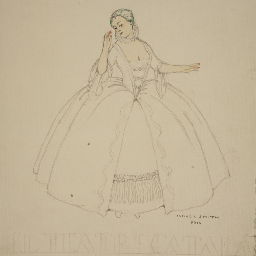 image for: Ismael Smith - Projecte d&#039;anunci per a «El Teatre Català» - 1915