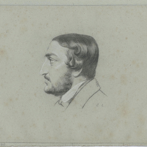 image for: Claudi Lorenzale - Retrat de Manuel Milà i Fontanals - Cap a 1839-1840