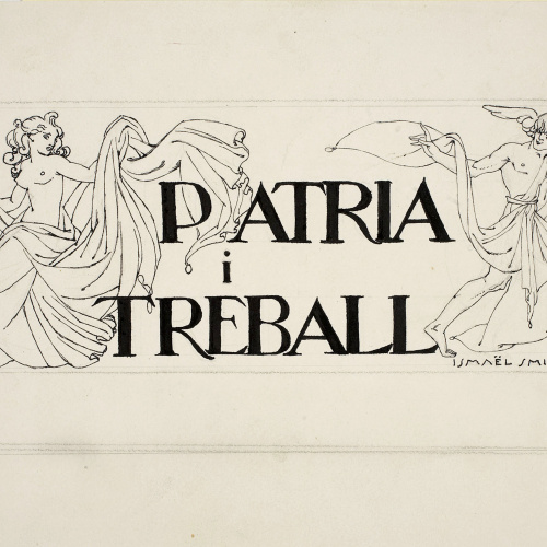 image for: Ismael Smith - Capçalera de pàgina per a la revista «Pàtria i Treball» de Sant Feliu de Llobregat - 1918