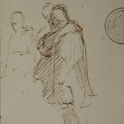 Eduardo Rosales - Estudi per al quadre «Isabel la Catòlica dictant el seu testament» - 1863 image for: Eduardo Rosales - Estudi per al quadre «Isabel la Catòlica dictant el seu testament» - 1863