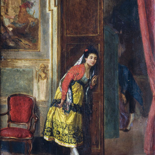 image for: Antoni de Sisteré - La indiscreta - 1872