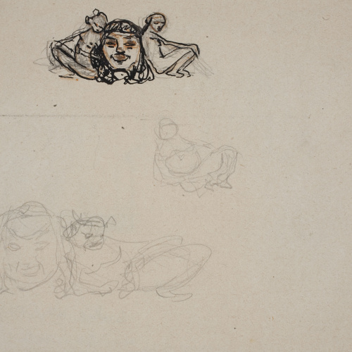 image for: Ismael Smith - Projectes de joies (anvers) / Croquis de monument (revers) - Cap a 1905-1907